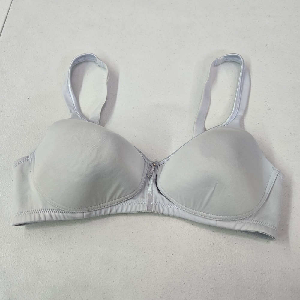 Vanity Fair Women‎ Bra 36C Gray Body Caress Full Coverage Wireless
